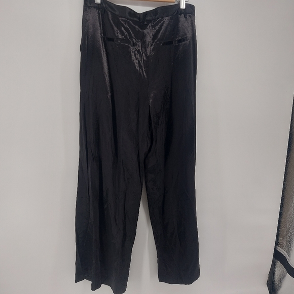 Anthropologie Current Air Robin Black High Rise Pleated Trouser Pants - Picture 6 of 8